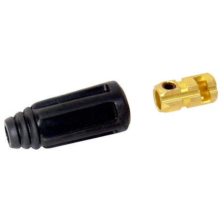 POWERWELD Dinse Style Cable Connector, #4 to #2 Cable, Female Only CCD1025-F